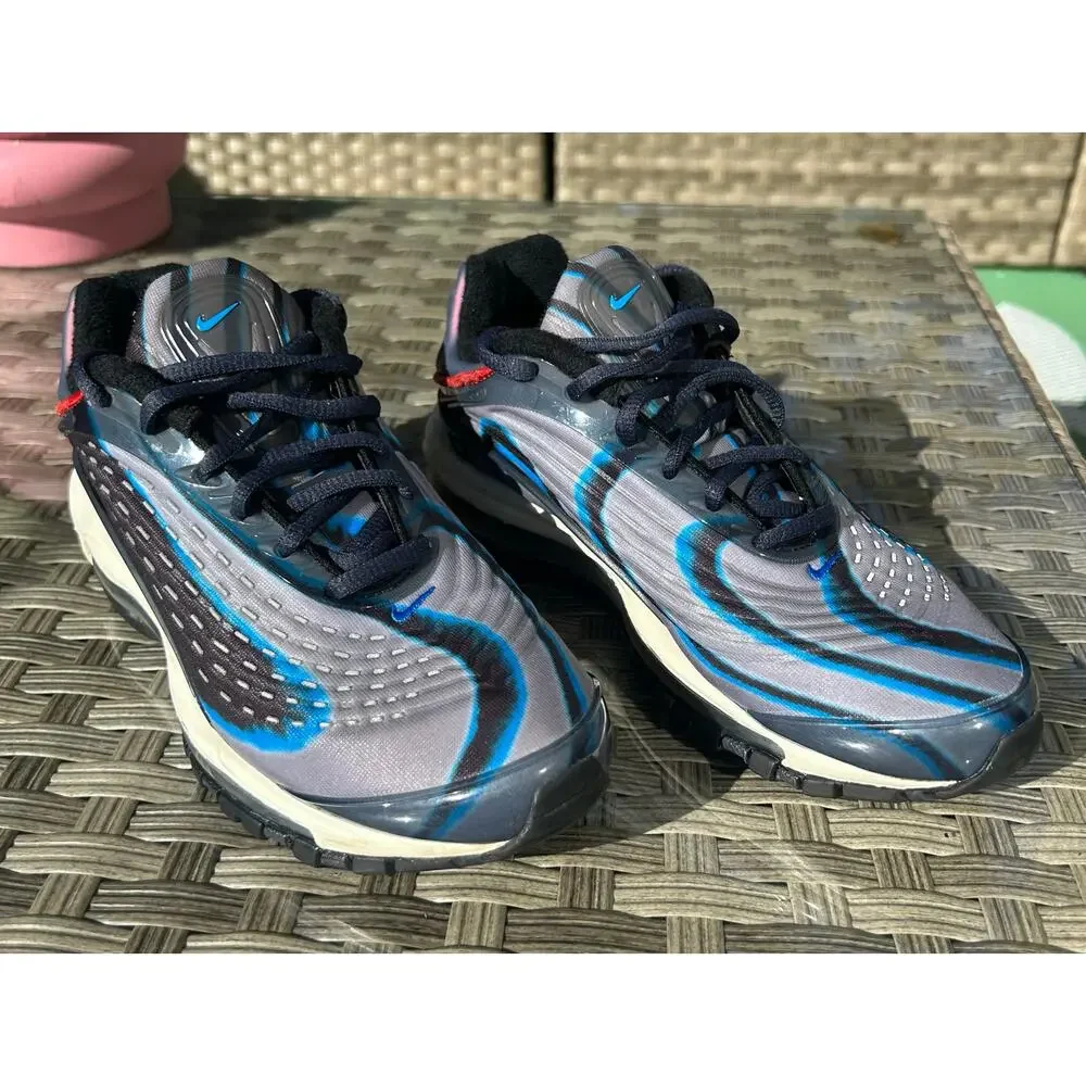 Nike Air Max Deluxe “Thunder Blue / Laser Fuchsia” Sneakers Women 5 / Kids 3.5Y - Picture 6 of 9